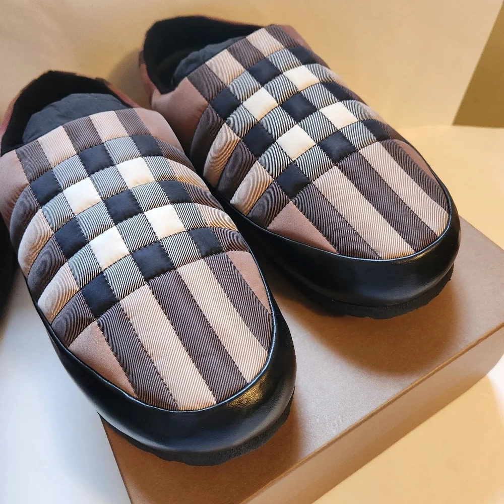 Burberry nylon/leather slipper size 50 BNWB - Picture 4 of 6